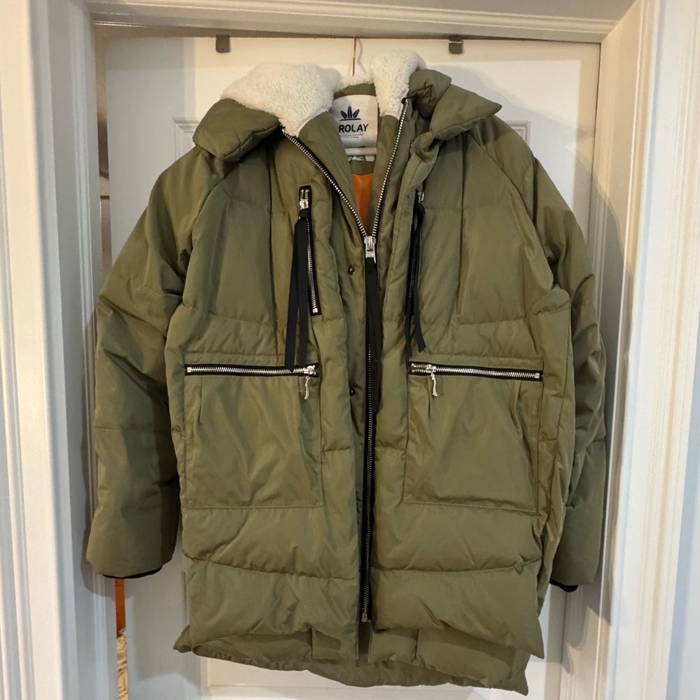Orolay Green Hooded Puffer Jacket - Picture 3 of 6